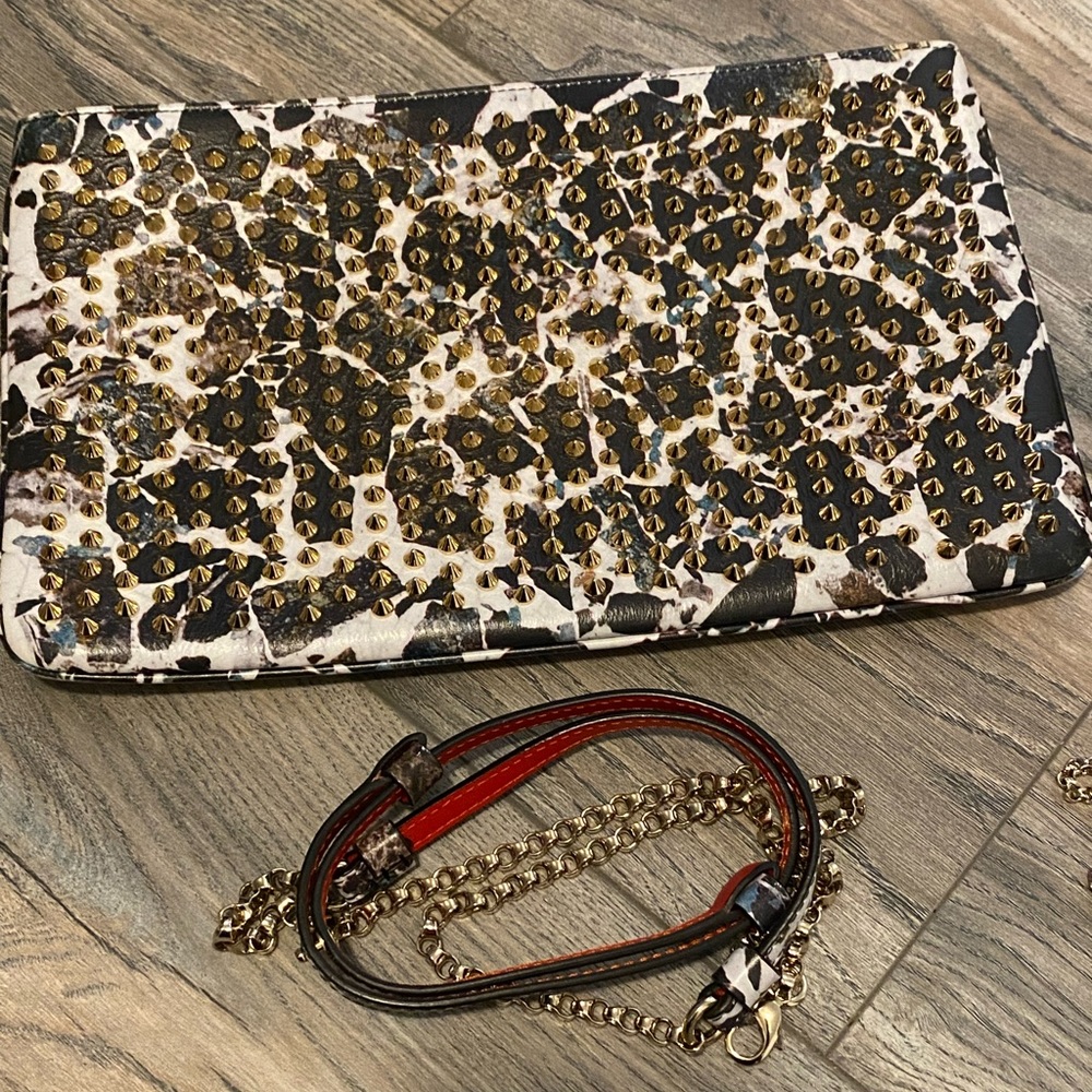 Christian Louboutin Gorgeous Two Way Stud Clutch